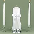 Ribbons and Beads Unity Candle Taper Set