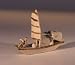 Bonsai Boy's Miniature Chinese Boat Figurine - Size Large
