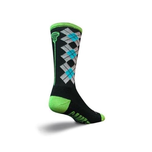 SockGuy Crew 8in Check Sticks Lacrosse Socks