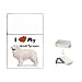 Chrome flip top lighter! Wick, flint and fluid fuel lighter. Measures 2.25"(H) x 1.5"(W) x 0.5"(D).Comes in a gift tin box.The image is printed directly onto the metal and coated with a top quality, waterproof enamel to insure long wear. FOR THE TRUE GREAT PYRENEES LOVER!