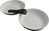 Pradel Premium - Pradel-008 - Lot de 2 Poêles Céramique + 1 Manche Amovible - 24 et 28 cm