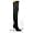 Legend-8868, 4" Pull-On Thigh BT W/ Elasticated Gusset(Black Leather,11)