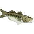 Largemouth Bass Plush Toy 17" L by Cabin Critters