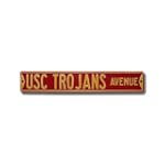 SOUTHERN CALIFORNIA USC TROJANS "USC TROJANS AVE" AUTHENTIC METAL STREET SIGN (6" X 36") $36.99