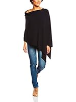 SO CACHEMERE Poncho Lydie (Azul Oscuro)