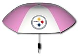Rainmate Rainwear NFL Pittsburgh Steelers Pink & White 42-Inch Folding Umbrella