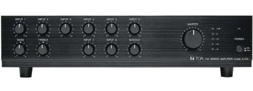 TOA A-706 Mixer Amp 9 Channel 60 Watt With Four Volume Control Security Knobs Included