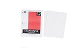 Carolina Pad Quad Ruled Filler Paper, 5 Squares per Inch, 11 x 8.5 Inches, 80 Sheets (12412)