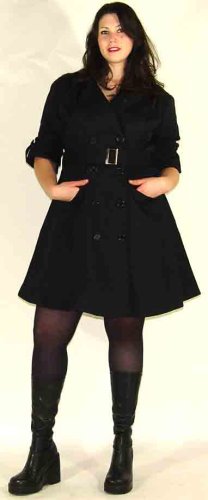Black Moterų plius Dydis Apkasų dress Kailio