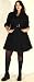 Black Plus Size Womens Trench Dress / Coat Sizes 1x 2x 3x 4x 5x