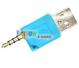 USB Adaptor For 2nd Generation Apple iPod Shuffle (Blue) By BagNow