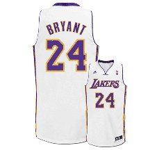 NBA Youth Los Angeles Lakers Kobe Bryant Swingman Alternate Jersey  (White, X-Large)
