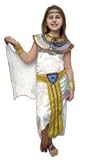 egyptian girl cleopatra fancy dress costume size med 6-8 130cm