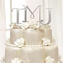 Cake Topper Swarovski Crystal Accent Letters