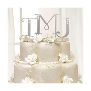 Rhinestone Letter Cake Topper  