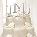 Kitchen & Housewares : Rhinestone Letter Cake Topper - X