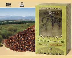 NUMI TEA SWEET AFRICAN RED - GREEN ROOIBOS (18 tea bags) by Numi Tea