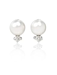 Diamond and South Sea Pearl 18k White Gold Earrings