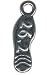 .925 Sterling Silver Marathon Shoe Charm - Runner - 26.2
