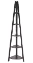 Espresso/Cappuccino Collection Corner Ladder Bookcase