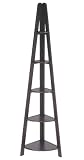 Espresso/Cappuccino Collection Corner Ladder Bookcase