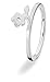 SPINNING Jewelry Damenring 925 Sterling Silber *ROUGH FLOWER* Zirkonia Ringgröße 59 14108XL