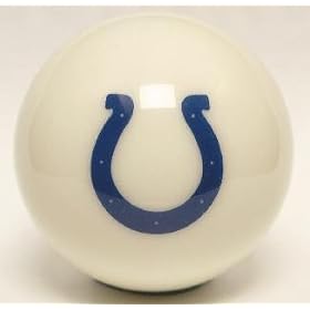 Indianapolis Colts ARAMITH BILLIARD POOL CUE/8 BALL OR SOUVENIR