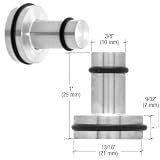 CRL Stainless Steel U.V. Bonded Furniture Knob by CR Laurence