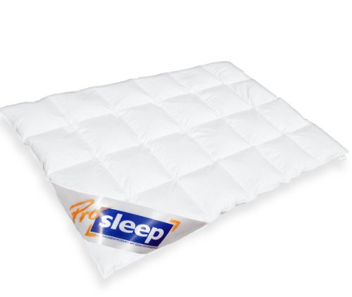 PRO SLEEP - 975.52.003 EXTRA WARM Daunendecke 4x6 Karos / 155x220 cm / 1.370 gr.