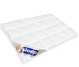 PRO SLEEP - 975.52.003 EXTRA WARM Daunendecke 4x6 Karos / 155x220 cm / 1.370 gr.