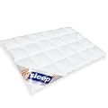 PRO SLEEP - 975.50.007 WARM Daunendecke 4x6 Karos / 155x220 cm / 1.200 gr.