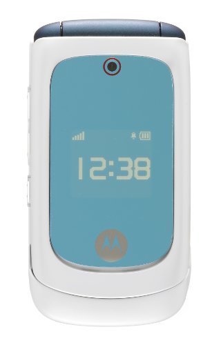 Motorola EM330 White Phone with Consumer Cellular Service (No Contract)