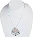 Chain Pendant In Sterling Silver With Garnet Gemstones Round Shape Jewelry 2  (pndt202)