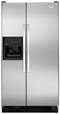 ED5FVAXWL Whirlpool Energy Star 25 Cu. Ft. Side-by-Side Refrigerator with Dispenser - Satina Stainless Look