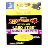 Arrow Fastener Monel Genuine T50 Rustproof Staples