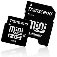 Transcend 4GB Mini SDHC Card