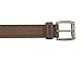 Men's Brown Double Topstitched Roller Buckle Belt, Light Brown+34