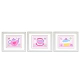 Olive Kids - Tea Party Set of 3 Prints (white)