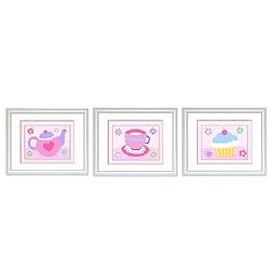 Olive Kids - Tea Party Set of 3 Prints (white)