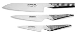 Global 3-Piece Stainless-Steel Knife Box Set