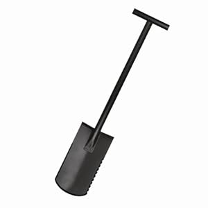 Bully Tools 92605 15-Inch Ace of Spades Garden Spade T-Style Handle