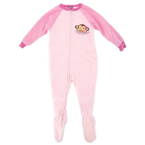 Buy Pink Footed Sleeper Pajamas for Toddlers and Girls (Monkey Print)