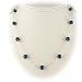 Blue Lapis Stone Beads Sterling Silver Box Chain Necklace 16, 18, 20, 30, 40 Inch
