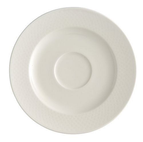 Villeroy & Boch Tipo White Breakfast/Cream Soup Cup Saucers, Set of 6