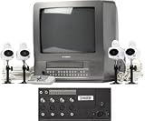 Lorex SG14C6044A 14-inch Real Time Quad Observation System with Built-in 1280-hour Time Lapse VCR and Multiplexer