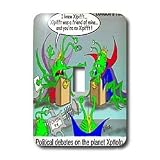 Londons Times Funny Society Cartoons - Alien Political Debates - Light Switch Covers - single toggle switch