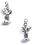 Cat Angel Charm Sterling Silver Jewelry Gift Boxed