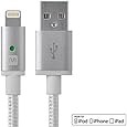Monoprice 112872 Luxe Series Apple MFi Certified Lightning to USB Charge & Sync Cable, 6ft White