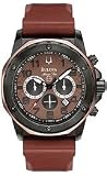 Bulova Marine Star Chronograph Strap Brown Dial Men's Watch #98B128