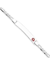 8 Inch 14k Gold White Gold Medical Jewelry Bracelet